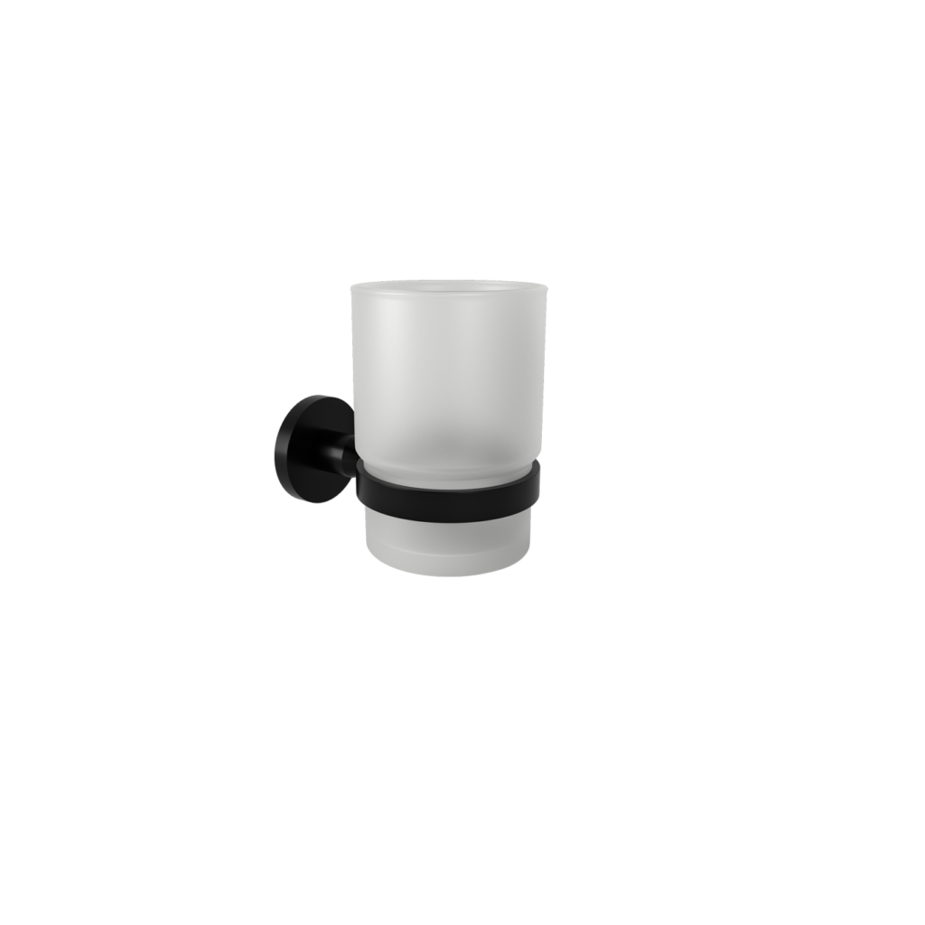 SIGMA BLACK MATTE WALL MOUNTED TUMBLER HOLDER