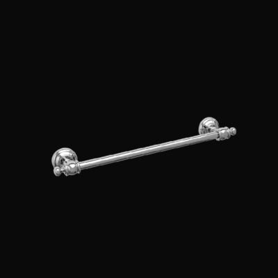 RETRO SINGLE TOWEL RAIL CHROME 61CM