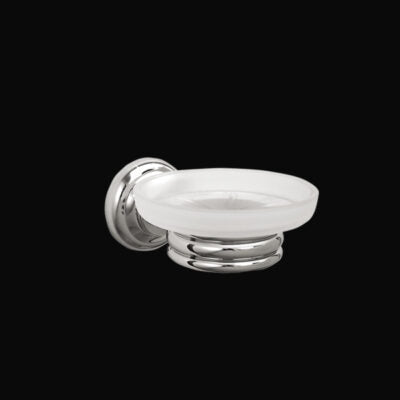 RETRO WALL MOUNTED SOAP DISH HOLDER CHROME