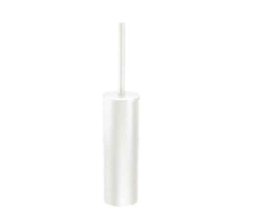 WHITE TOILET BRUSH WITH SHORT HANDLE