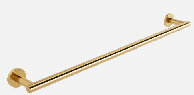 OMICRON SINGLE TOWEL RAIL 60X7.5X4.4CM PVD BRUSHED GOLD