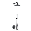 INCASSO BLACK ROUND BUILT-IN COMPLETE CONCEALED SHOWER MIXER