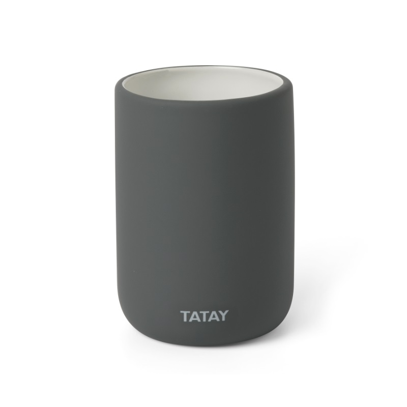 TATAY SOFT TOOTHBRUSH HOLDER ANTHRACITE GREY