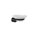 LAMDA BLACK MATTE WALL MOUNTED SOAP DISH HOLDER
