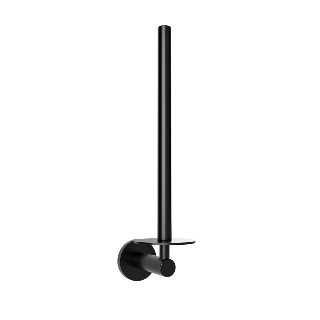 SIGMA BLACK MATTE DOUBLE SPARE TOILET ROLL HOLDER