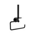 SIGMA BLACK MATTE DOUBLE TOILET ROLL HOLDER WITH SPARE HOLDER