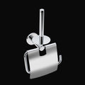 SIGMA DOUBLE TOILET ROLL HOLDER WITH LID