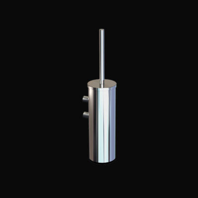Wall mounted toilet brush with short handle