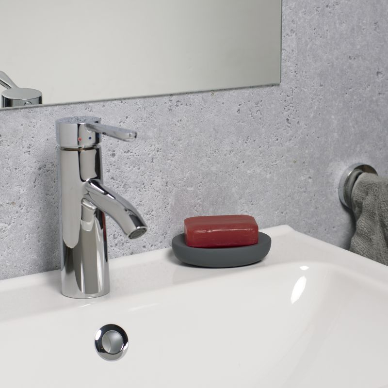 TATAY SOFT SOAP DISH ANTHRACITE GREY