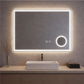 ALEXA MIRROR 100X80CM WITH MAGNIFYING MIRROR