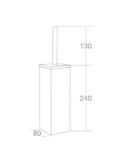 Kubic square toilet brush