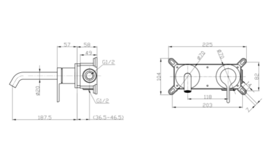 ERA Built-In Basin Mixer