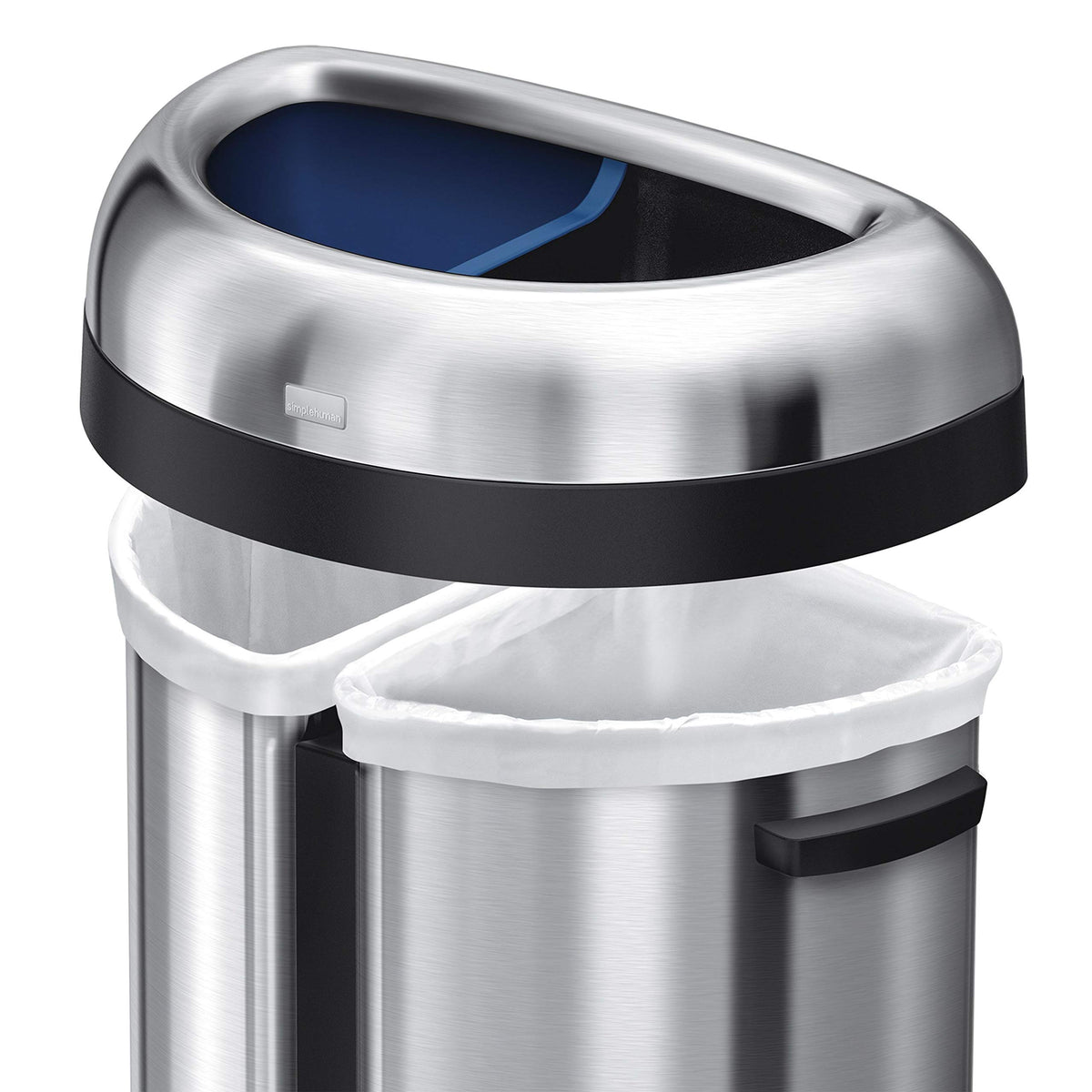 SEMI-ROUND OPEN CAN 66L DUAL COMPARTMENT (33L+33L)