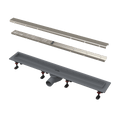 SHOWER DRAIN WITH AN EDGE FOR TWO-SIDED GRID OPTIMAL