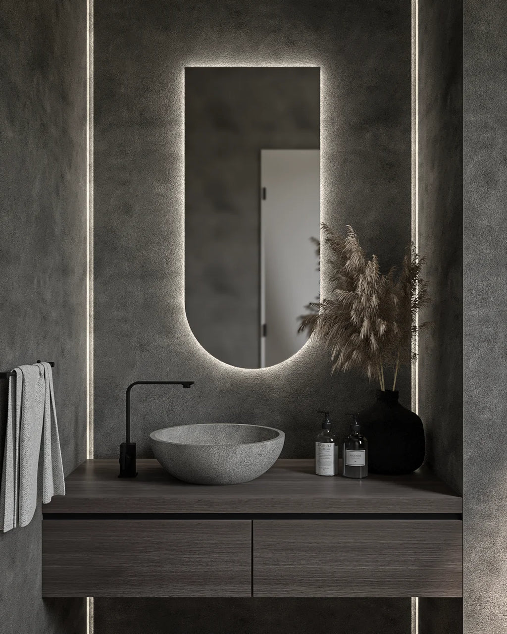 ARCH MIRROR 45X100CM
