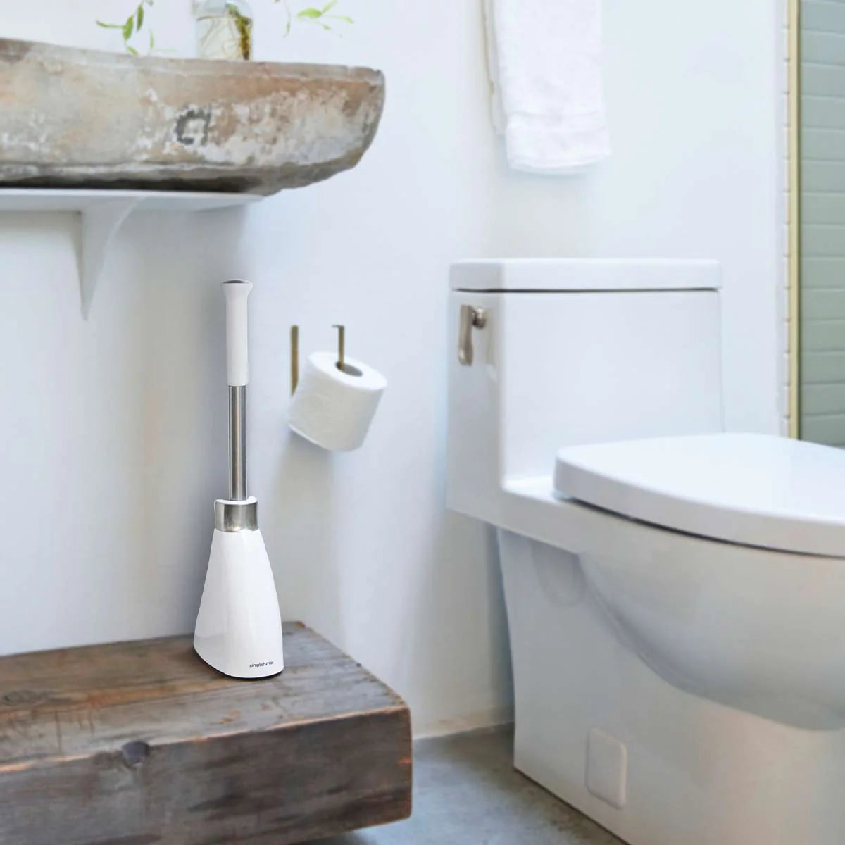 SIMPLEHUMAN TOILET BRUSH WHITE