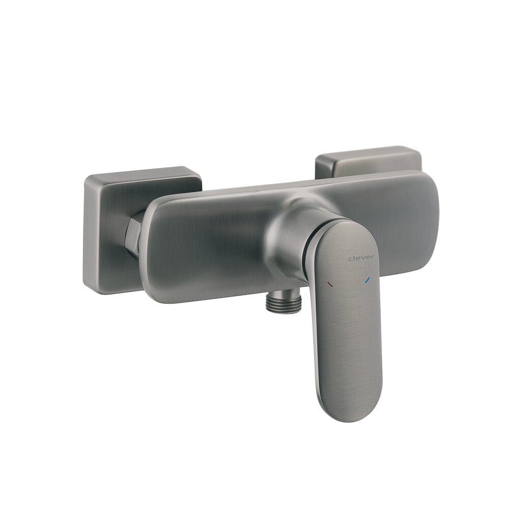VELVET III BRUSHED GUNMETAL SINGLE-LEVER SHOWER MIXER
