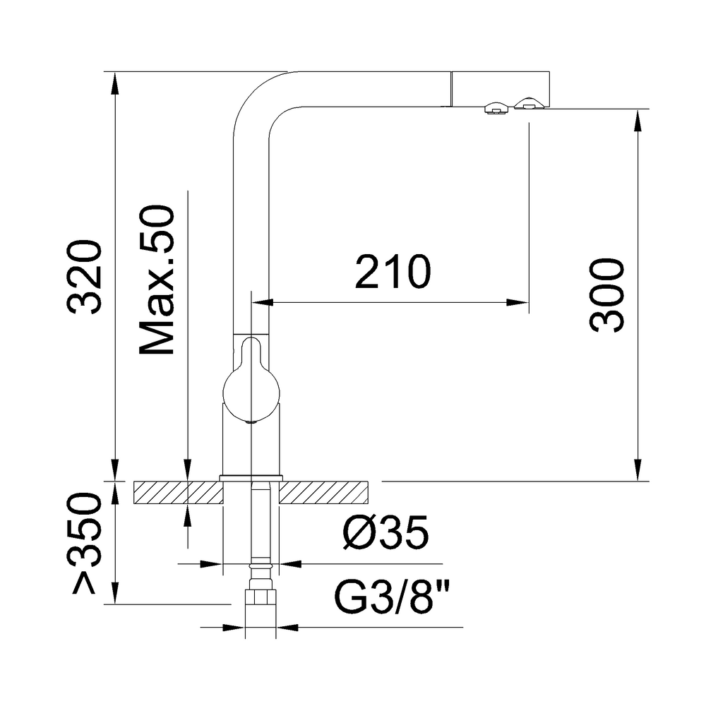 NEXUS GUNMETAL SINGLE-LEVER 3WAY PULL-OUT KITCHEN MIXER
