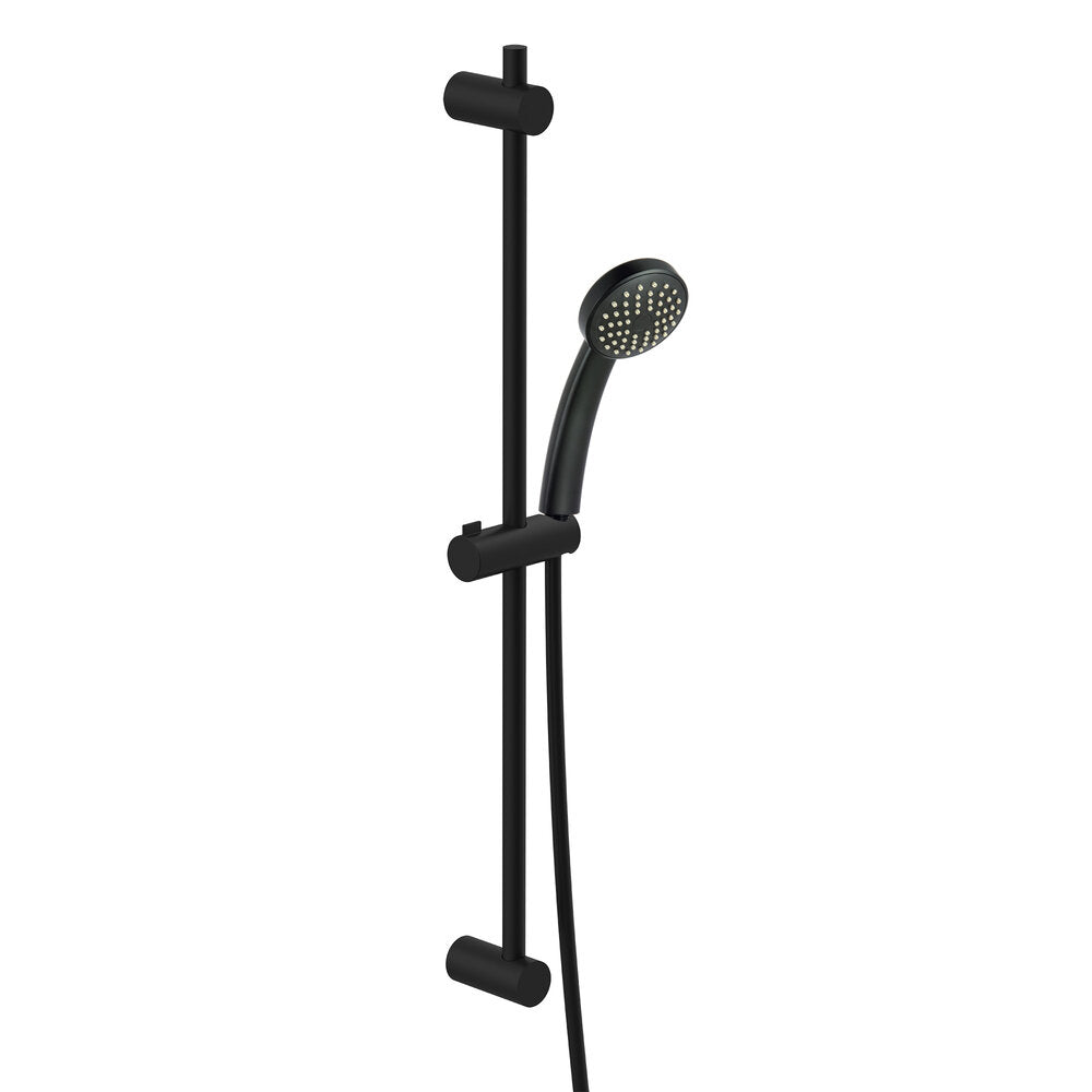 GO! BLACK MATTE SHOWER BAR SET Ø18x700MM