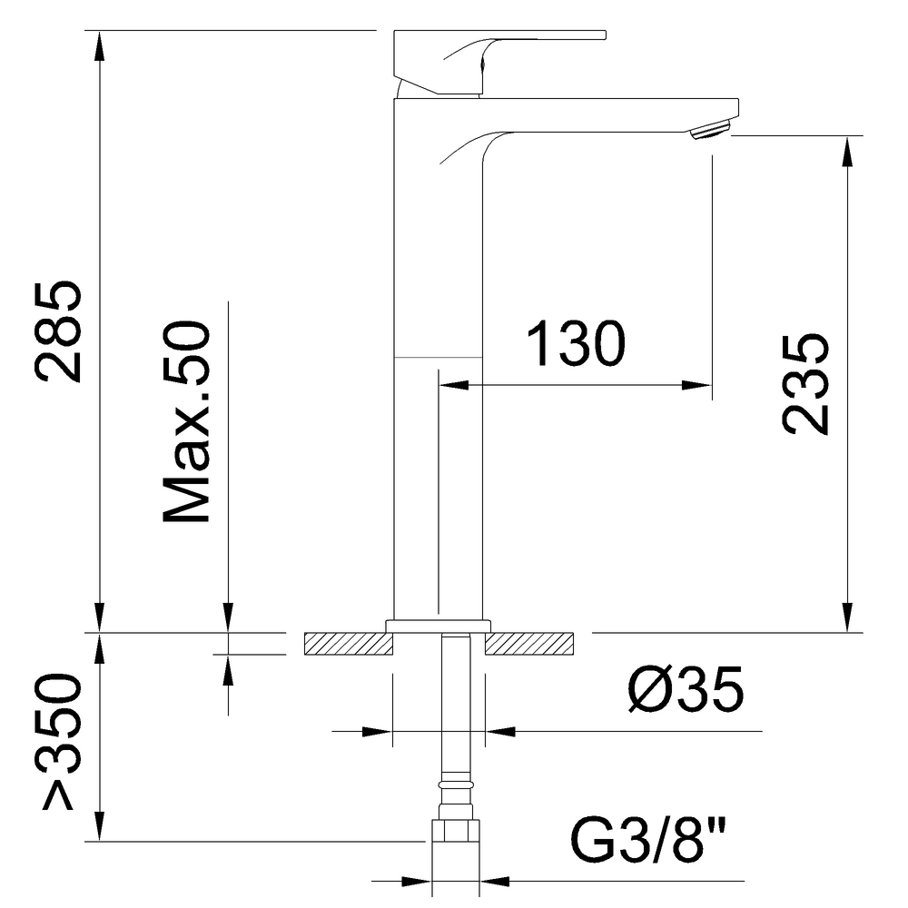 ROCKET GUNMETAL SINGLE LEVER BASIN MIXER