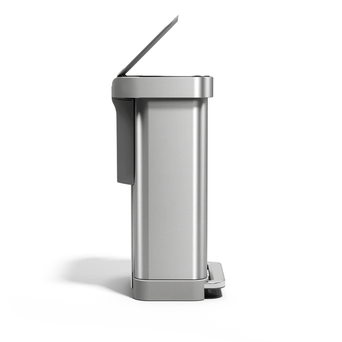 45L BRUSHED STAINLESS STEEL BIN