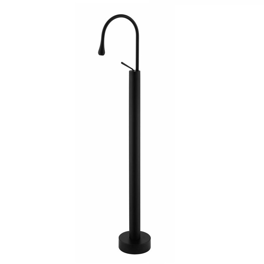 FLOOR STANDING BLACK MATTE BASIN MIXER