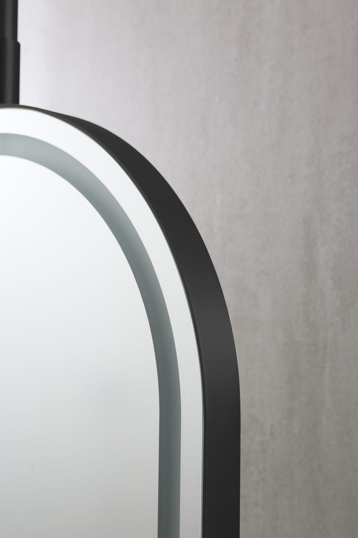 LED MIRROR WITH BLACK METAL FRAME 50x150CM
