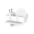 STEEL FRAME DISHRACK WHITE COMPACT