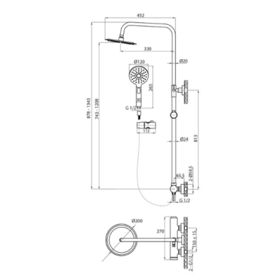 ERA Shower Column