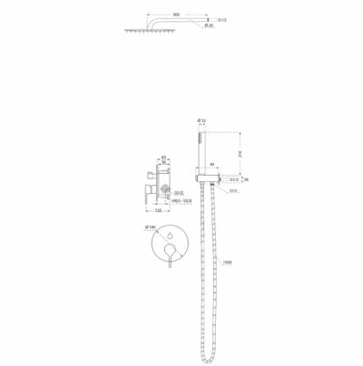 ERA Concealed Shower Mixer Set