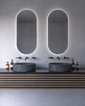 SEMI OVAL BIG MIRROR