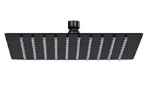 CASCADE SQUARE SHOWER HEAD BLACK MATTE