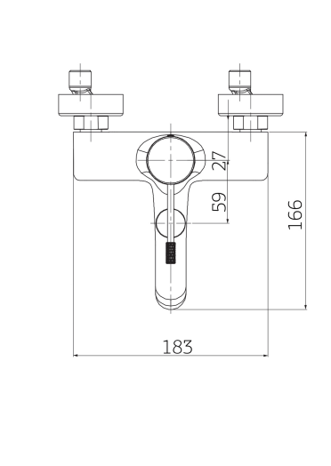 Orabella Terra - Single lever bath-shower mixer