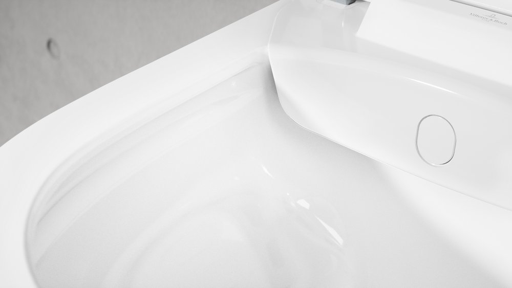 Villeroy&Boch ViClean-I100 Shower toilet, rimless, White Alpin CeramicPlus