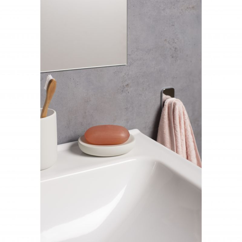 TATAY SOFT SOAP DISH WHITE PERGAMON