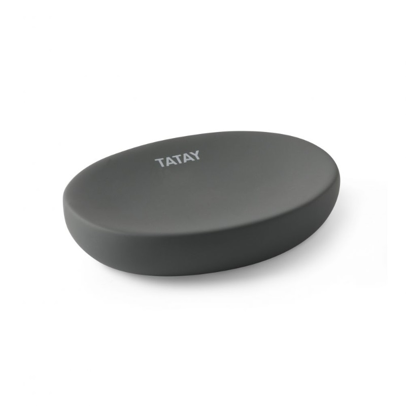 TATAY SOFT SOAP DISH ANTHRACITE GREY