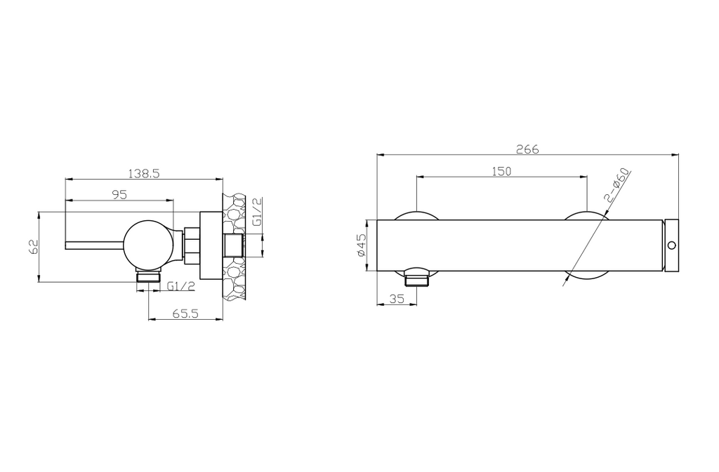 SINGLE LEVER SHOWER MIXER