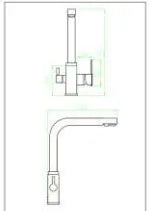RECTA 3-WAY SINK MIXER