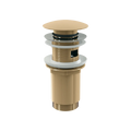 WASHBASIN CLICK-CLACK WASTE 5/4'' METAL WITH OVERFLOW GOLD