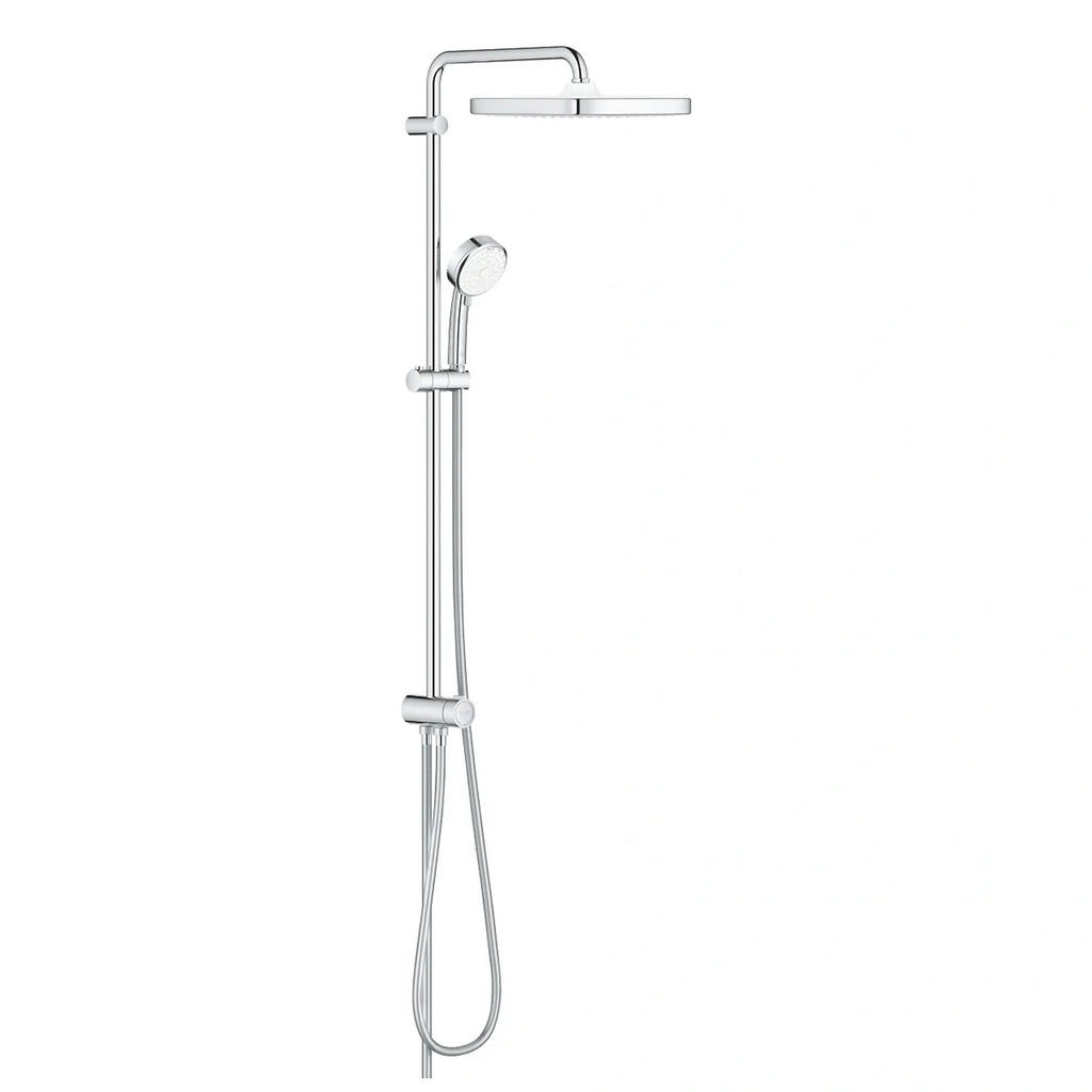 GROHE TEMPESTA COSMOPOLITAN SYSTEM 250 CUBE SHOWER SYSTEM WITH DIVERTER