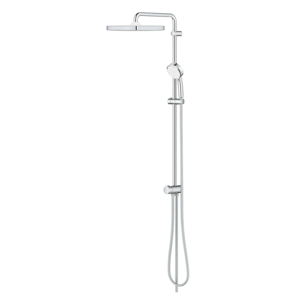 GROHE TEMPESTA COSMOPOLITAN SYSTEM 250 CUBE SHOWER SYSTEM WITH DIVERTER