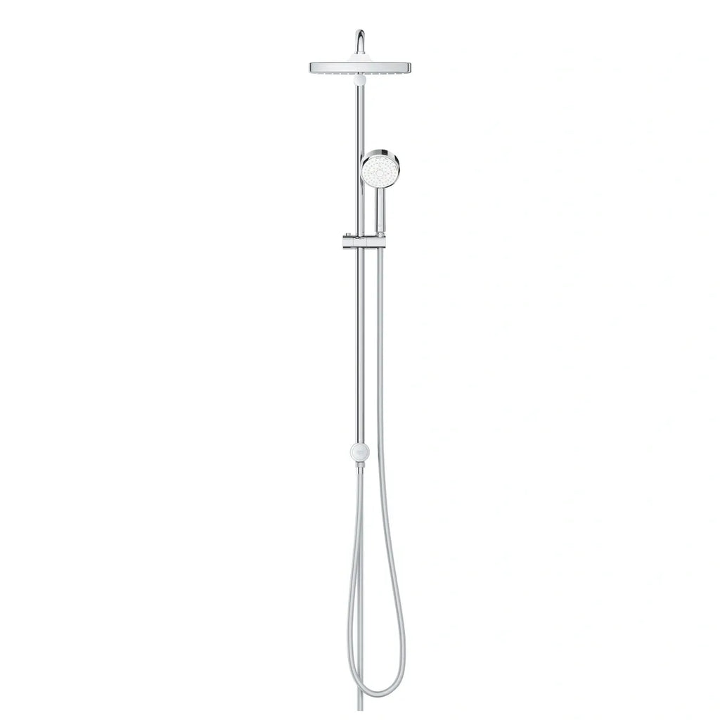 GROHE TEMPESTA COSMOPOLITAN SYSTEM 250 CUBE SHOWER SYSTEM WITH DIVERTER