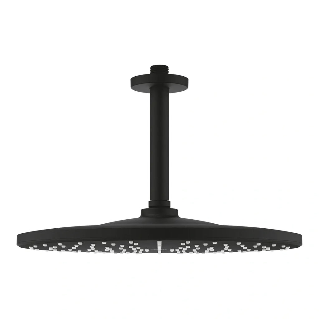 GROHE RAINSHOWER MONO 310 HEAD SHOWER SET CEILING 142 MM, 1 SPRAY PHANTOM BLACK