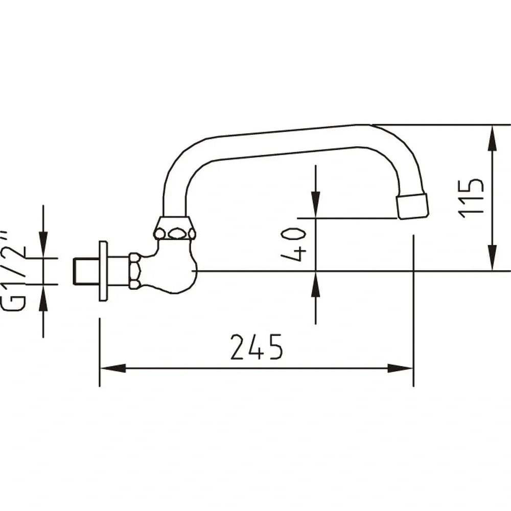 URBAN WALL MOUNTED SINK MIXER