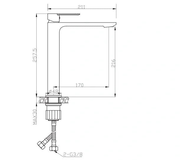 LIDO TALL BASIN MIXER