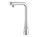 GROHE ZEDRA SMARTCONTROL L-SPOUT SINK MIXER WITH PULL-OUT SPRAY