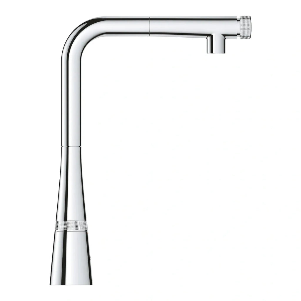 GROHE ZEDRA SMARTCONTROL L-SPOUT SINK MIXER WITH PULL-OUT SPRAY