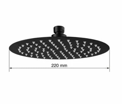 BANI ROUND BLACK SHOWER HEAD