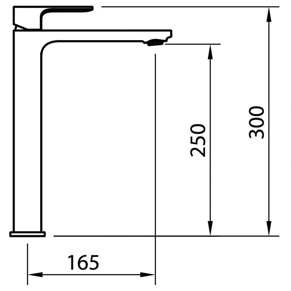 SAONA SLIM BASIN MIXER TALL