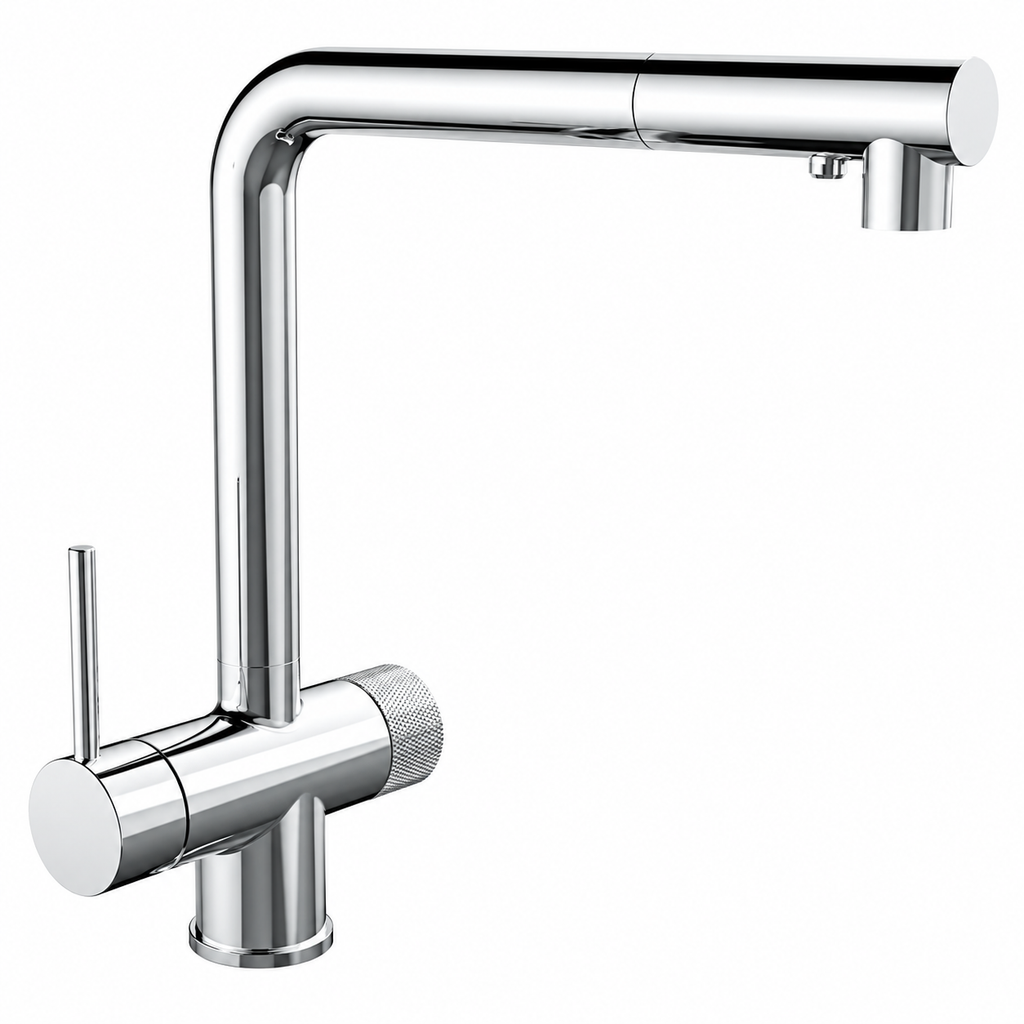 SKY TOP 3-WAY SINK MIXER PULL-OUT SPRAY BRASS CHROME